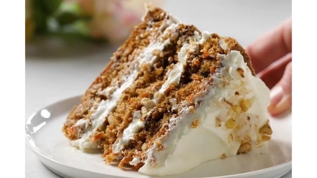 Recipe For Golden Carrot Cake With Coconut Cream Cheese Frosting