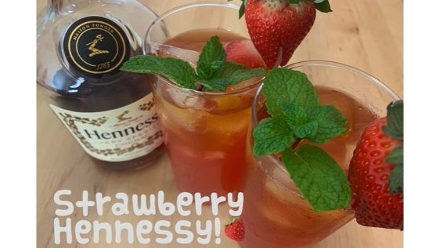 Recipe For Strawberry Hennessy Punch Drink On The Rocks