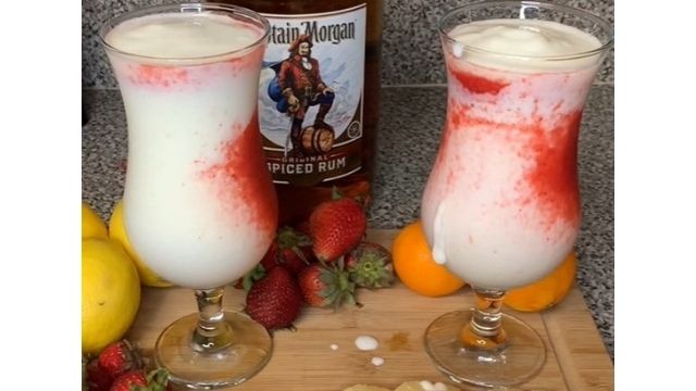 Strong Strawberry Pina Colada Cocktail Recipe