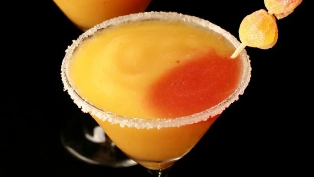 Frozen Fuzzy Peach Candy Cocktail Recipe