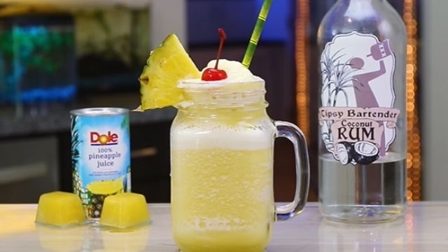 Non-Alcoholic Pineapple Coconut Laffy Taffy Slushie Recipe