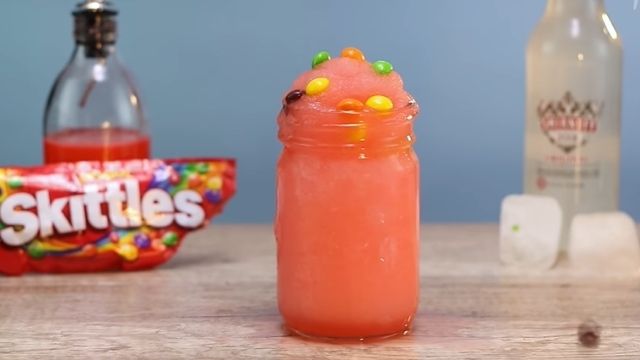 Non-alcoholic Skittles Slushie Recipe