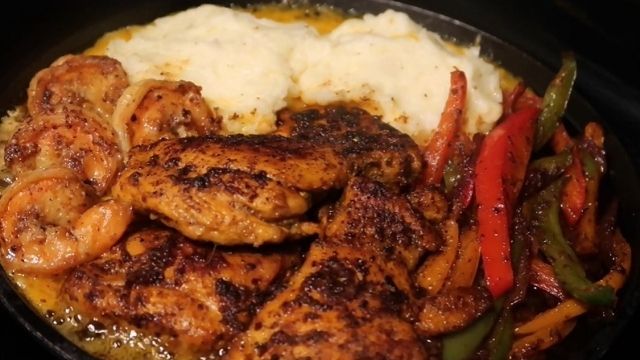 Best Sizzling Chicken And Cheese Recipe With Shrimp