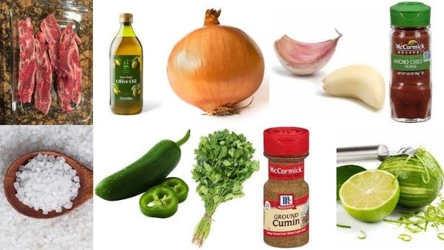 Mexican Tablitas Recipe (Beef Short Ribs) Ingredients
