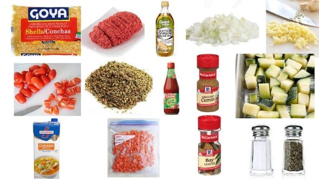 Conchitas Recipe With Ground Beef Ingredients