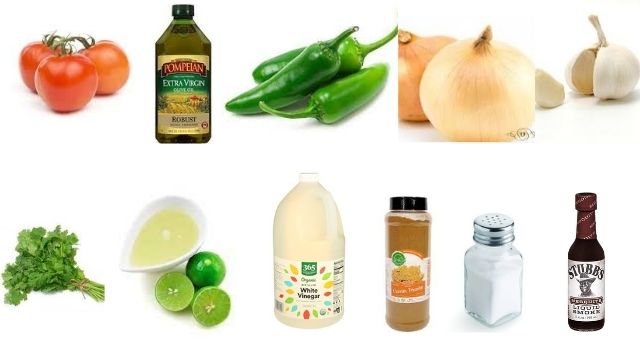 Chevys Grilled Salsa Recipe Ingredients