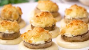 Longhorn Stuffed Mushroom Recipe With Cheddar Cheese