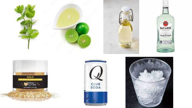 Glitter Cocktail Recipe Ingredients
