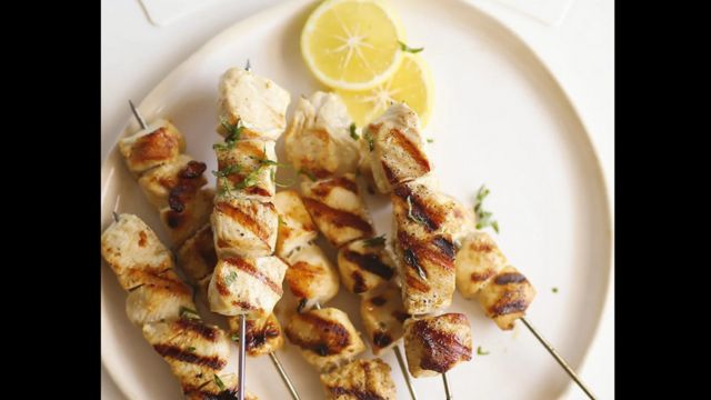 Chicken Skewers For Bacardi Blue Zombie As a Side Dish