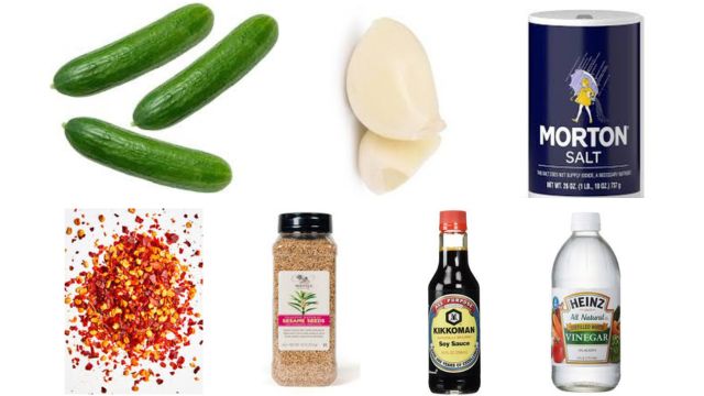 Asian Spicy Cucumber Salad Recipe Ingredients